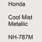 Preview: Honda, Cool Mist Metallic, NH-787M.